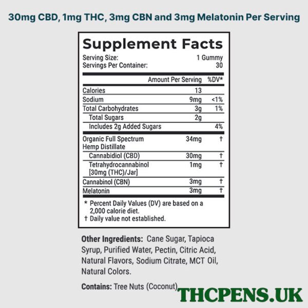 Joy-Organics-CBD-Sleep-Gummies-CBN-THC-Nighttime-Berry-Full-Spectrum-30ct-30mg-THC-90mg-CBN-900mg-CBD-3.jpg Joy Organics, CBD Sleep Gummies + CBN + THC, Nighttime Berry, Full Spectrum, 30ct, 30mg THC + 90mg CBN + 900mg CBD