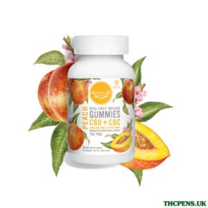 Wyld CBD, Peach Gummies, Broad Spectrum THC-Free, 40ct, 400mg CBC + 800mg CBD