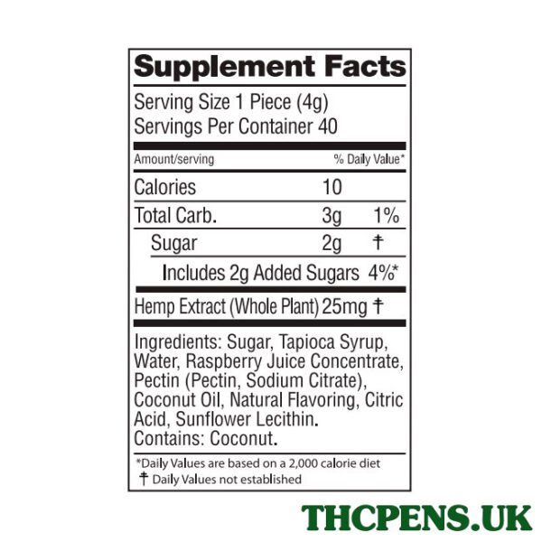 Wyld-CBD-Raspberry-Gummies-Broad-Spectrum-THC-Free-40ct-1000mg-CBD-1.jpg Wyld CBD, Raspberry Gummies, Broad Spectrum THC-Free, 40ct, 1000mg CBD